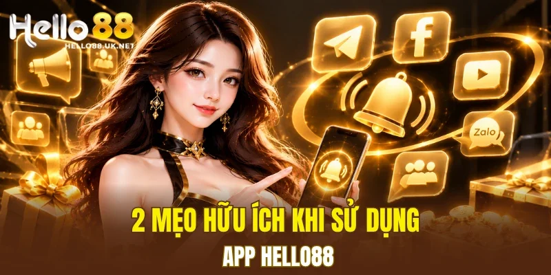 2 mẹo hữu ích khi sử dụng app HELLO88