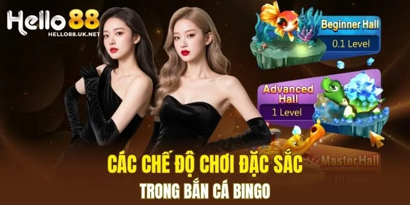 Các chế độ chơi đặc sắc trong Bắn Cá Bingo
