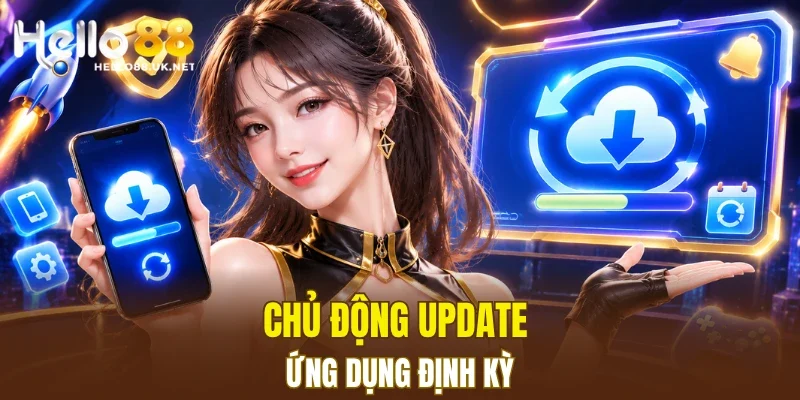 Chủ động update ứng dụng định kỳ