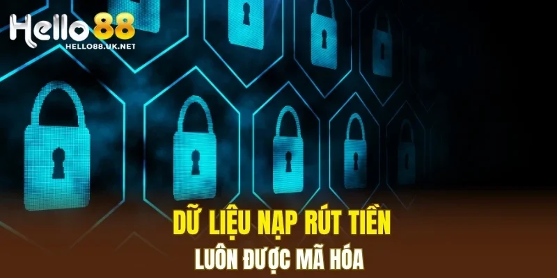Dữ liệu nạp rút tiền luôn được mã hóa