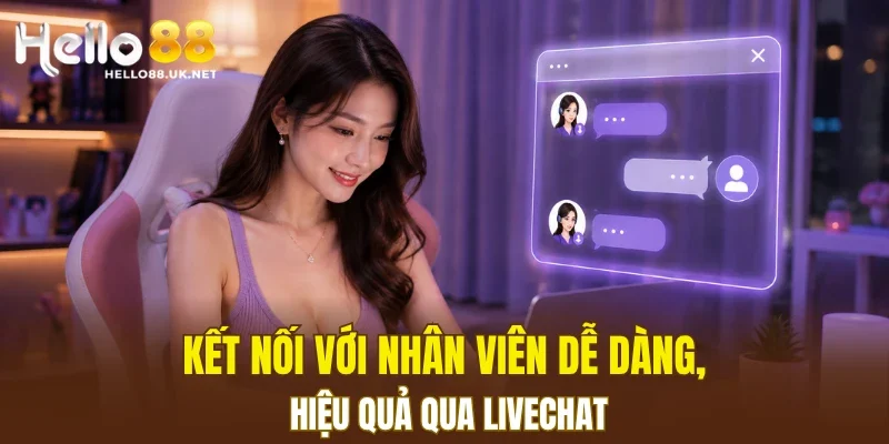 Kết nối với nhân viên dễ dàng, hiệu quả qua Livechat