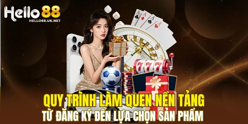 Quy trình làm quen nền tảng từ đăng ký đến lựa chọn sản phẩm
